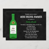 Vin Thème Douche nuptiale Invitation (Devant / Derrière)