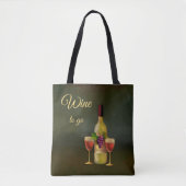 Vin to Go Cute Classic Art Sac fourre-tout (Devant)