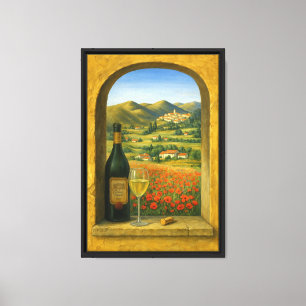 Vin toscan et Populaire Voir toile Peinture murale