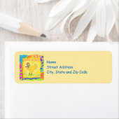 Vin un petit Étiquette de adresse d'alimentation (En situation)