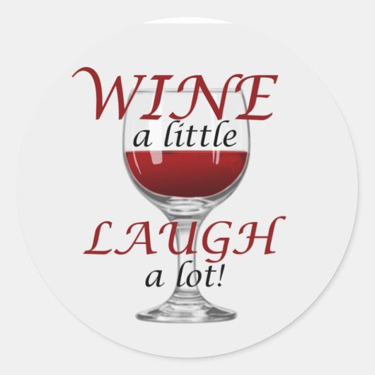 Vin un petit rire un sticker de lot (Devant)