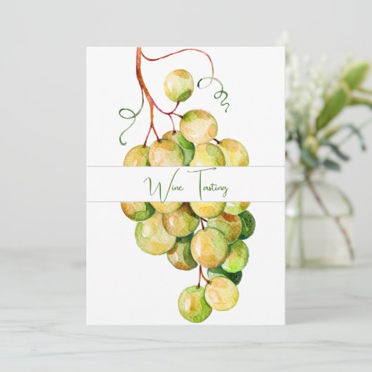 Vin vert classique Invitation Dégustation (Debout devant)