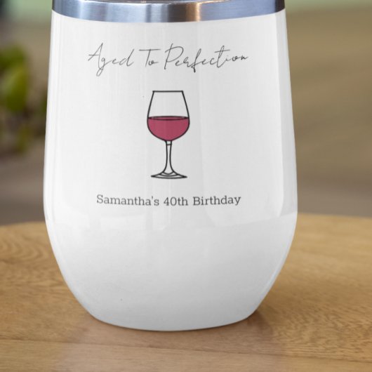 Vin Vieilli À La Perfection 40 Ans