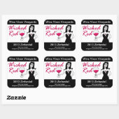 Vin Vixen Vin Rouge Faux Vin Étiquette (Feuille)