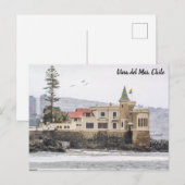 Viña del Mar, Chili, El Castillo Wulff Briefkaart (Voorkant / Achterkant)