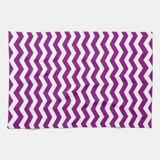 Vina Del Mar Paarse Wave Chevron Theedoek (Horizontaal)