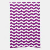 Vina Del Mar Paarse Wave Chevron Theedoek (Verticaal)