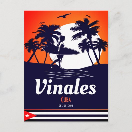 Vinales Palm Tree Cuba Souvenirs Briefkaart (Voorkant)