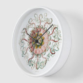 Vinatge méduse dessin Mur Horloge (Angle)