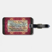 Vinayya Monogram Bagagelabel (Achterkant horizontaal)