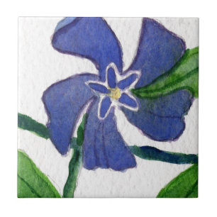 "Vinca Vine" Kitchen Garden Ceramic Tile Tegeltje