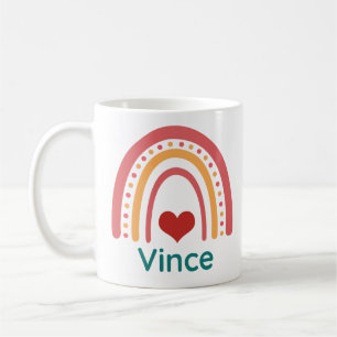 Vince Name Boho Rainbow Koffiemok