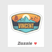 Vincent, Alabama Sticker (Vel)
