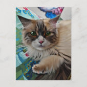 Vincent Cat Gogh Briefkaart (Voorkant)