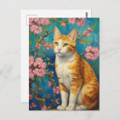 Vincent Cat Gogh Briefkaart (Voorkant / Achterkant)