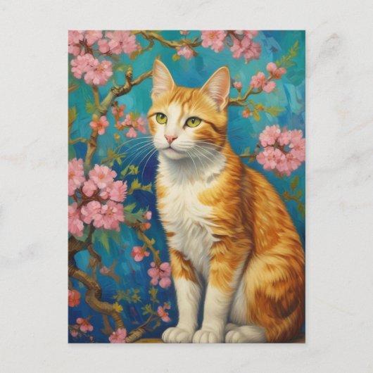 Vincent Cat Gogh Briefkaart (Voorkant)