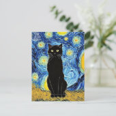 Vincent Cat Gogh Briefkaart (Staand voorkant)