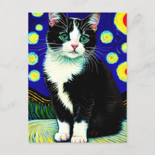 Vincent Cat Gogh Briefkaart