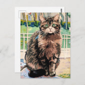 Vincent Cat Gogh Briefkaart (Voorkant / Achterkant)