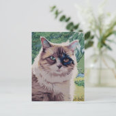 Vincent Cat Gogh Briefkaart (Staand voorkant)