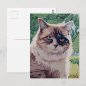 Vincent Cat Gogh Briefkaart (Voorkant / Achterkant)