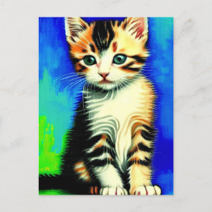 Vincent Cat Gogh Briefkaart