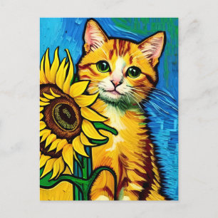 Vincent Cat Gogh Briefkaart