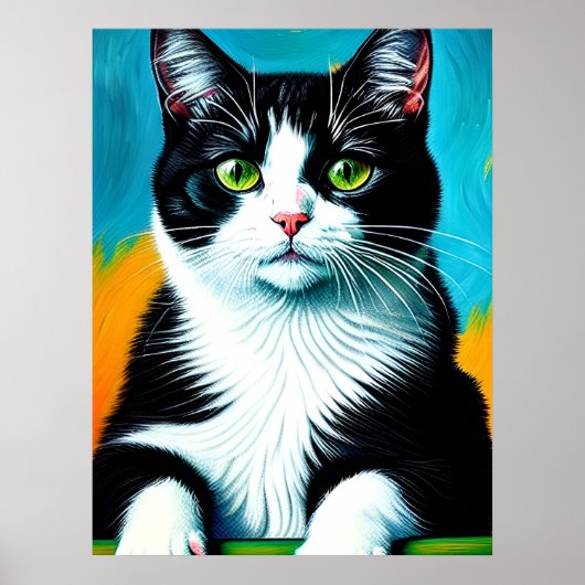 Vincent Cat Gogh Poster (Voorkant)