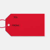 Vincent de Sneeuwman Gift Labels Cadeaulabel (Achterkant Horizontaal)