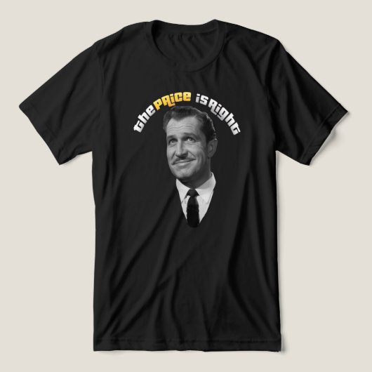 Vincent Price is Right Tri-Blend Shirt (Design voorkant)