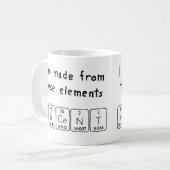 Vincent tasse de nom de table périodique (Devant gauche)