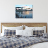Vincent Thomas Bridge San Pedro Canvas Afdruk (Insitu (Slaapkamer))