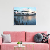Vincent Thomas Bridge San Pedro Canvas Afdruk (Insitu (Woonkamer))