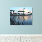 Vincent Thomas Bridge San Pedro Canvas Afdruk (Insitu (Houten vloer))