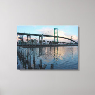 Vincent Thomas Bridge San Pedro Canvas Afdruk