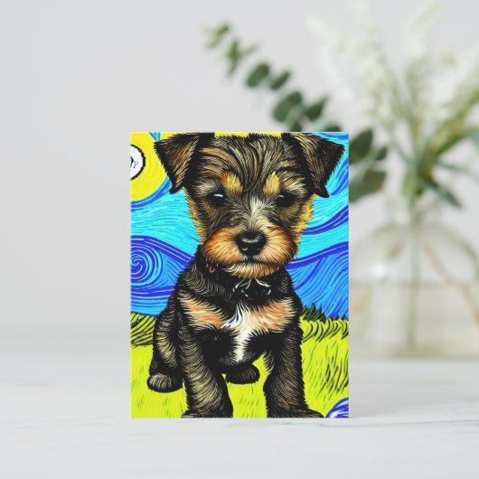 Vincent Van Dog Briefkaart (Staand voorkant)