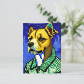 Vincent Van Dog Briefkaart (Staand voorkant)