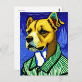 Vincent Van Dog Briefkaart (Voorkant / Achterkant)