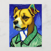 Vincent Van Dog Briefkaart (Voorkant)