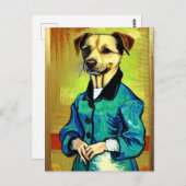Vincent Van Dog Briefkaart (Voorkant / Achterkant)