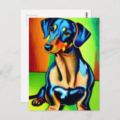 Vincent Van Dog Briefkaart (Voorkant / Achterkant)