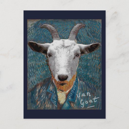 Vincent Van Goat Animal Painter Briefkaart (Voorkant)