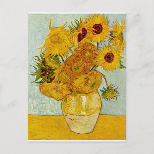 Vincent van Gogh 12 Zonnebloemen impressionist Briefkaart