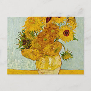 Vincent Van Gogh 12 Zonnebloemen Impressionist Briefkaart