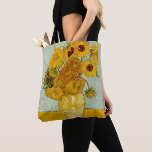 Vincent Van Gogh 12 Zonnebloemen Impressionist Draagtas
