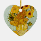 Vincent van Gogh 12 Zonnebloemen impressionist Keramisch Ornament (Voorkant)
