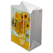 Vincent van Gogh 12 Zonnebloemen impressionist Medium Cadeauzakje (Voorkant Gekanteld)