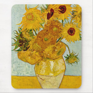 Vincent van Gogh 12 Zonnebloemen impressionist Muismat