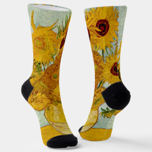 Vincent Van Gogh 12 Zonnebloemen Impressionist Sokken