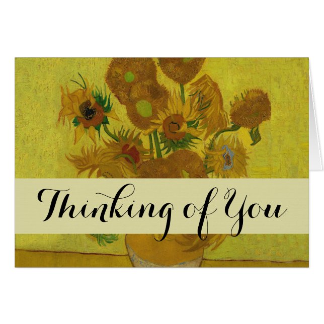 Vincent Van Gogh 15 Peinture de tournesols (Devant horizontal)